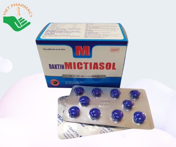 Thuốc điều trị viêm đường tiết niệu, giảm sưng Daktin Mictiasol 